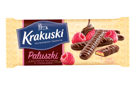 Chocolate bar w/raspberry jelly OUT