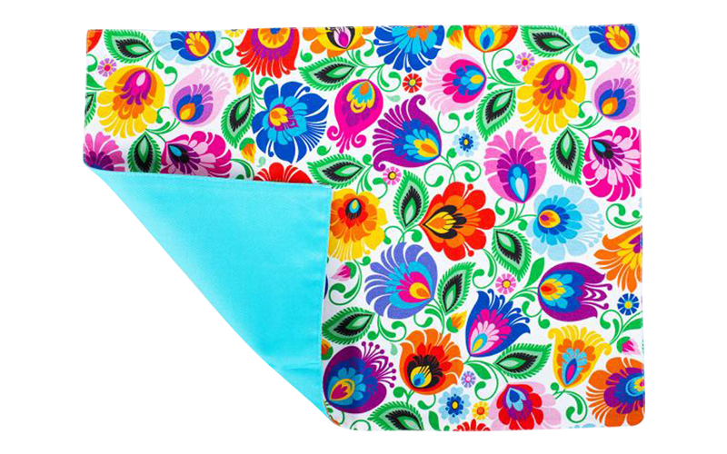 Cotton placemat Lowicz white