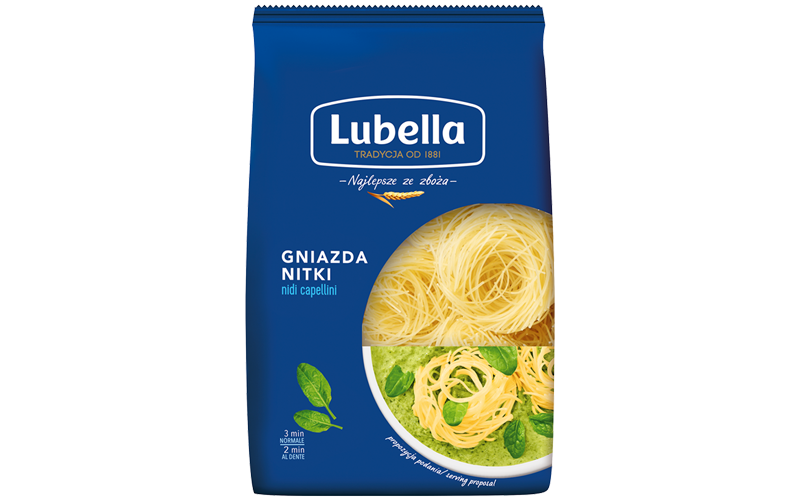 Lubella nidi capellini pasta OUT