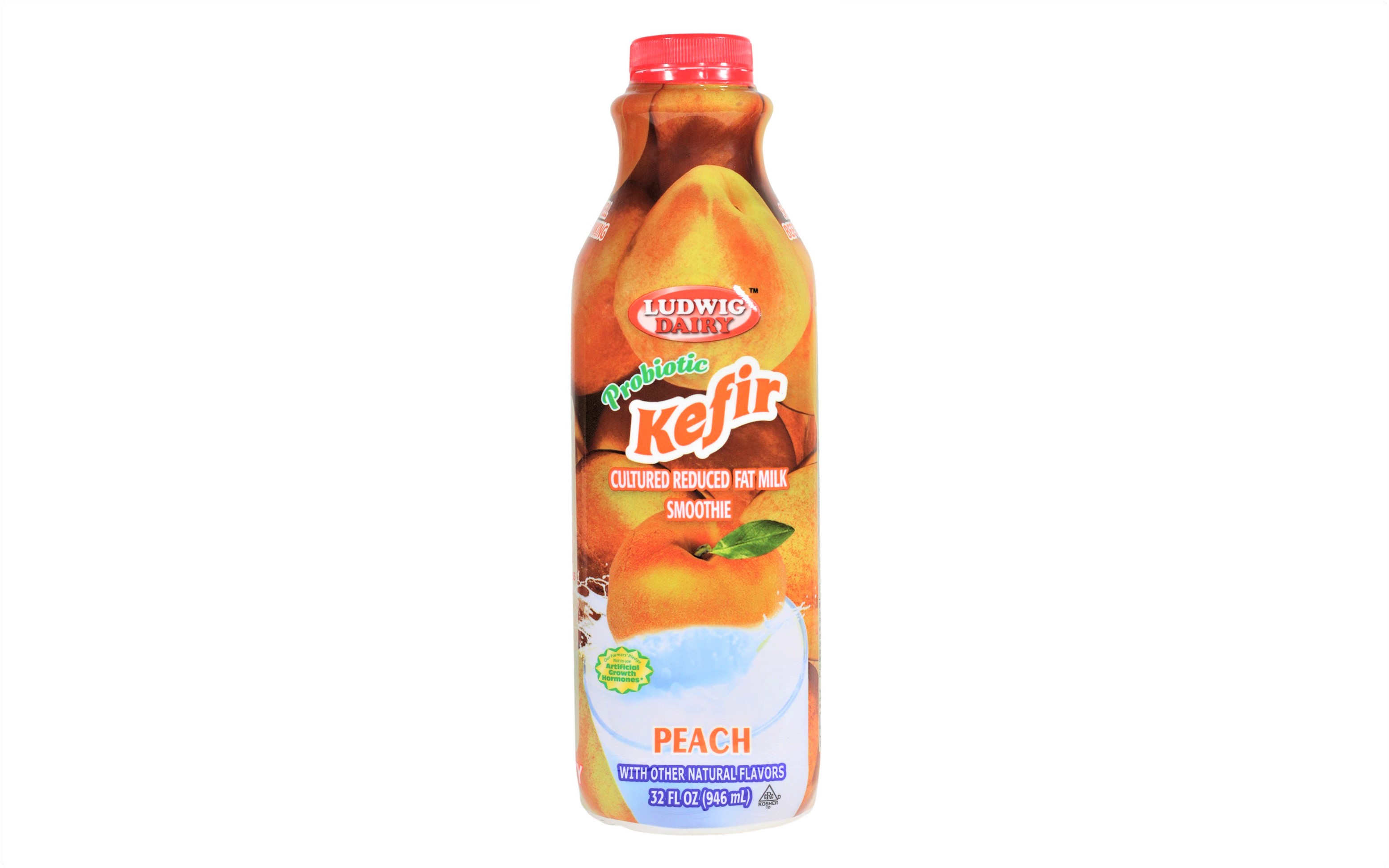 Kefir bottle peach LD