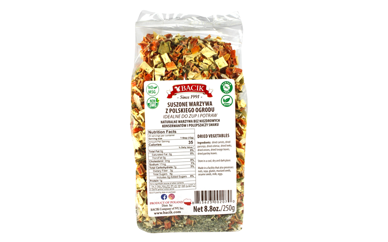 Bacik dried vegetables
