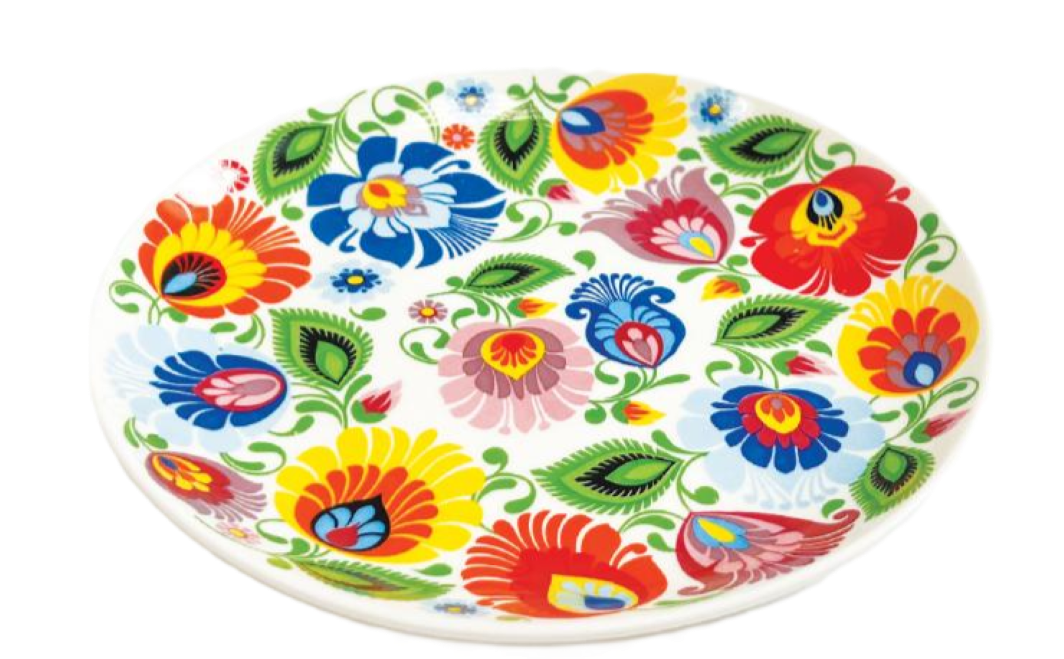 Dessert plate Lowicz white