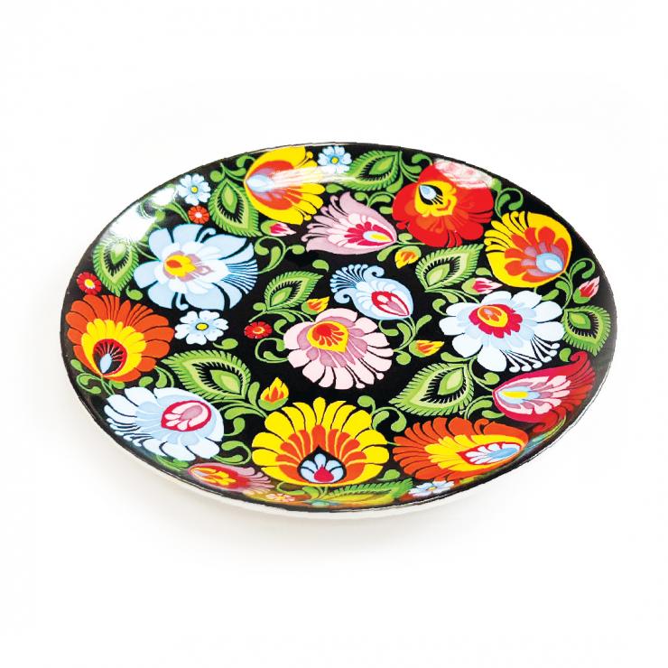 Dessert plate lowicz black