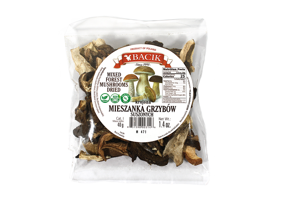 Dried Mixed Forest Mushrooms
