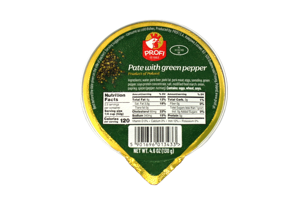  Pate w/green pepper