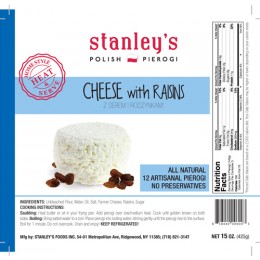 Stanley’s Cheese & Raisins Pierogi