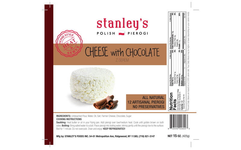 Stanley’s Cheese & Chocolate Pierogi