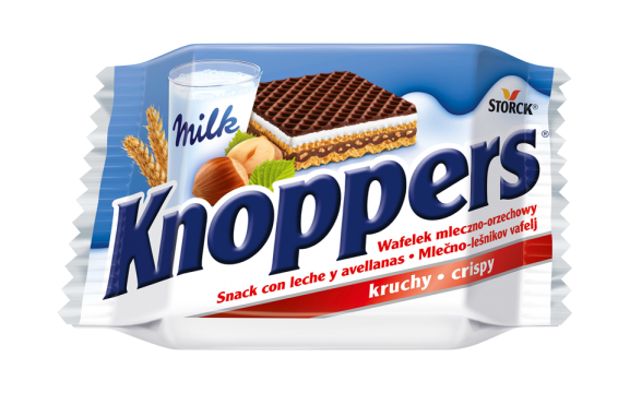 Crispy milk chocolate nut wafers OUT